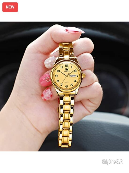 Women\'s Business Dress Watch Gold Silver Tone Stainless Steel Band Quartz Day main image 7